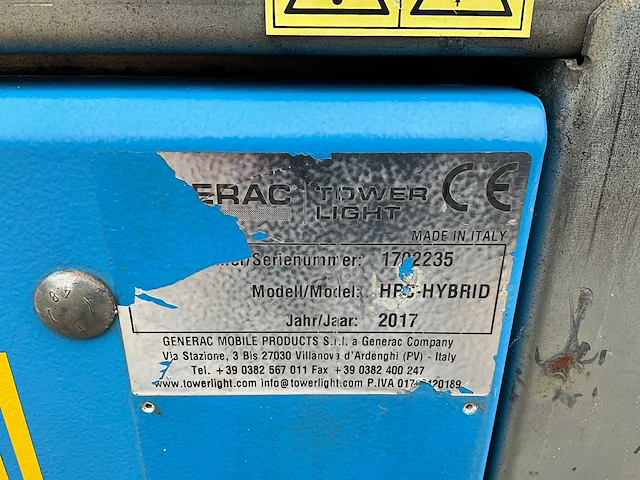 2017 generac light tower hybride stationaire lichtmast - afbeelding 10 van  19