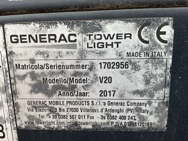 2017 generac mobile products vb9 v20 lichtmast aanhangwagen - afbeelding 30 van  31
