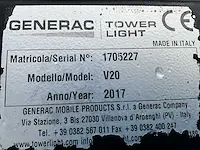 2017 generac tower light v20 mobiele lichtmast - afbeelding 8 van  16