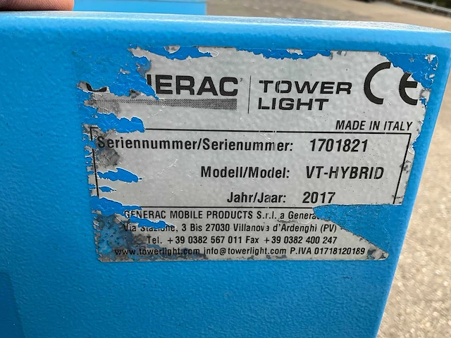 2017 generac vt-hybrid towerlight lichtmast aanhangwagen 72-wr-dr - afbeelding 16 van  23