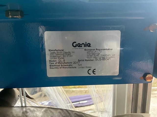 2017 genie gl-8 kanaallift - afbeelding 9 van  9