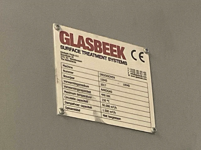 2017 glasbeek gasgestookte doorloop droogoven - afbeelding 8 van  8