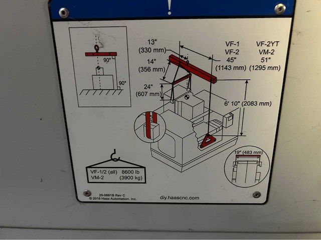 2017 haas vf-2 cnc universele machinecentrum - afbeelding 7 van  20