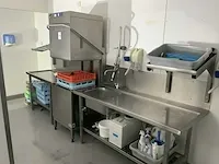 2017 hobart amx10a doorschuifvaatwasser met spoel/werkbank - afbeelding 1 van  12