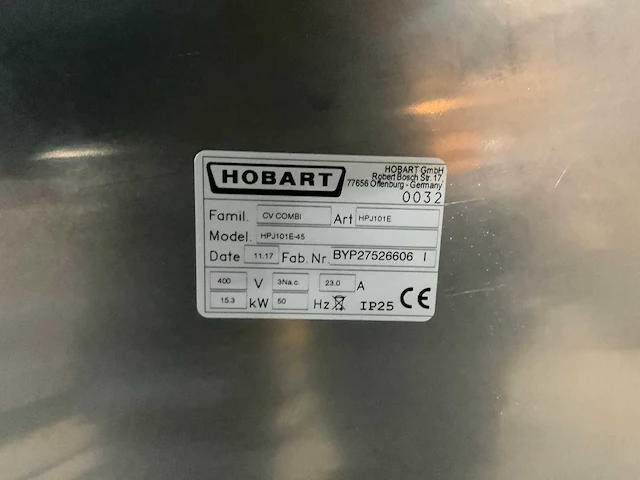 2017 hobart hpj101e-45 combisteamer - afbeelding 2 van  11
