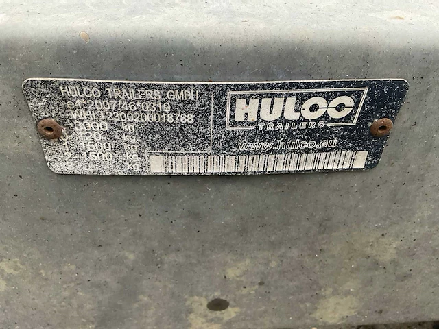 2017 hulco terrax 2 aanhangwagen - afbeelding 12 van  12