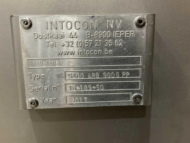 2017 intocon s400arb90dg pp positie rollenbaan - afbeelding 4 van  12
