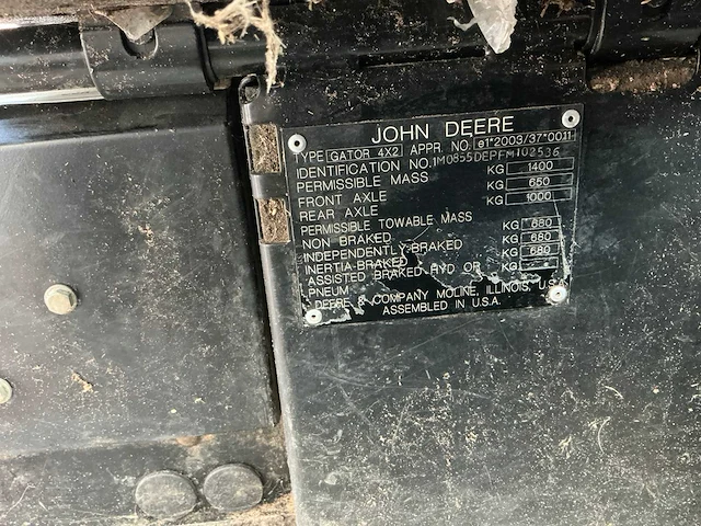 2017 john deere gator 855d atv - afbeelding 36 van  41