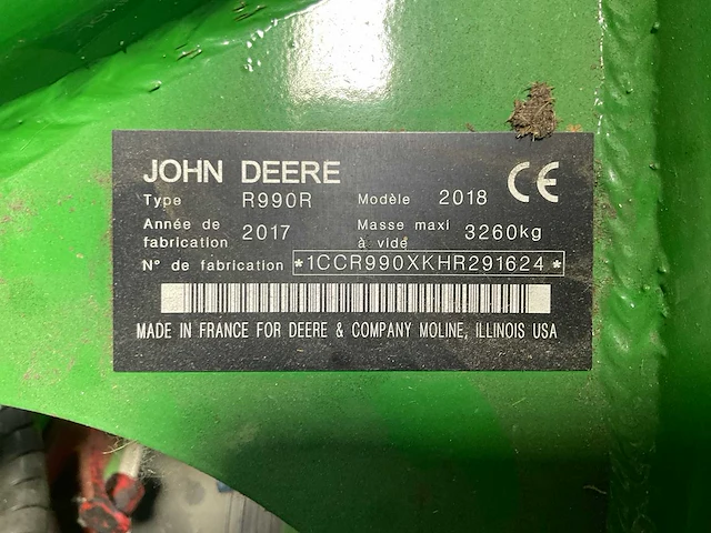 2017 john deere r350r + r990r triple maaicombinatie - afbeelding 20 van  27