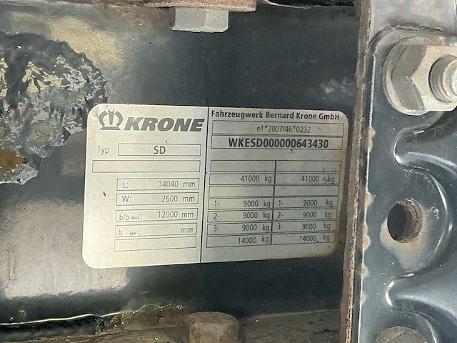 2017 krone cool line vector 1350 oplegger - afbeelding 39 van  44