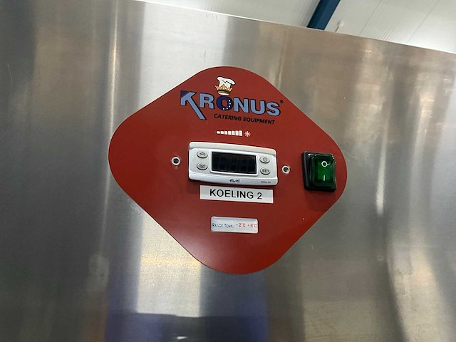 2017 kronus em141bk dubbeldeurs koelkast - afbeelding 5 van  6