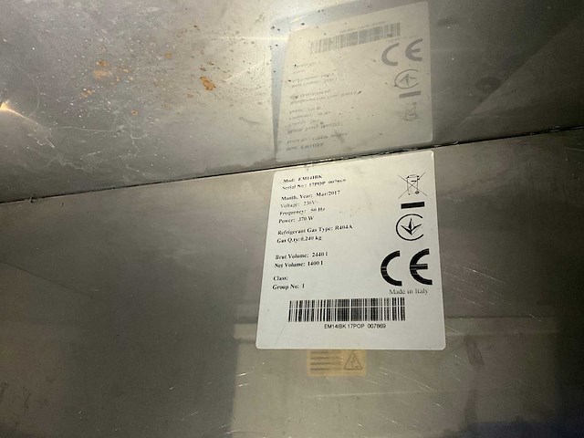 2017 kronus em141bk dubbeldeurs koelkast - afbeelding 6 van  6