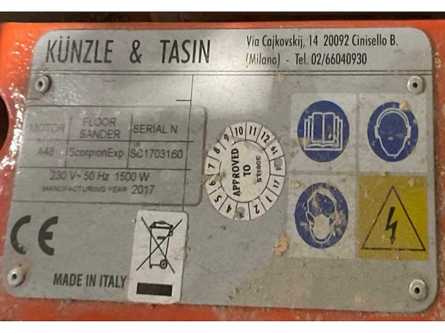 2017 kt kunzle & tasin scorpion parketschuurmachine - afbeelding 4 van  12