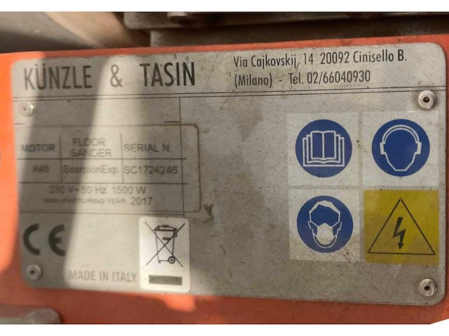 2017 kt kunzle & tasin scorpion parketschuurmachine - afbeelding 3 van  11