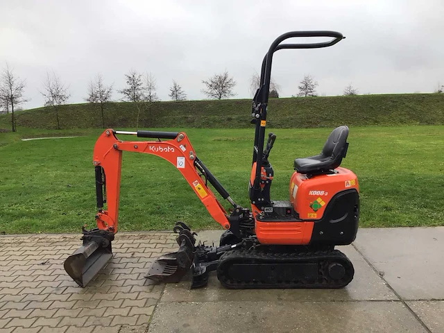 2017 kubota kx008-3 minigraafmachine - afbeelding 1 van  9