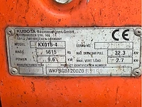 2017 kubota kx016-4 conventionele mini graafmachine - afbeelding 32 van  38