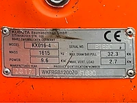 2017 kubota kx016-4g minigraafmachine - afbeelding 42 van  47
