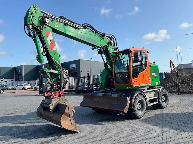 2017 liebherr 918 compact litronic banden graafmachine - afbeelding 1 van  54