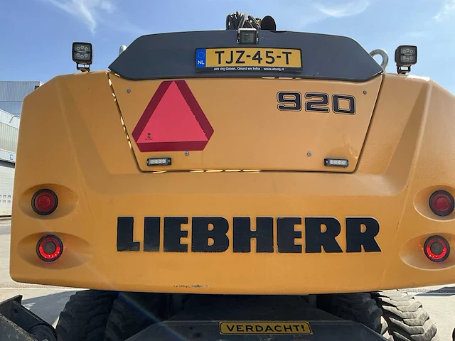 2017 liebherr a920 litronic banden graafmachine - afbeelding 38 van  43