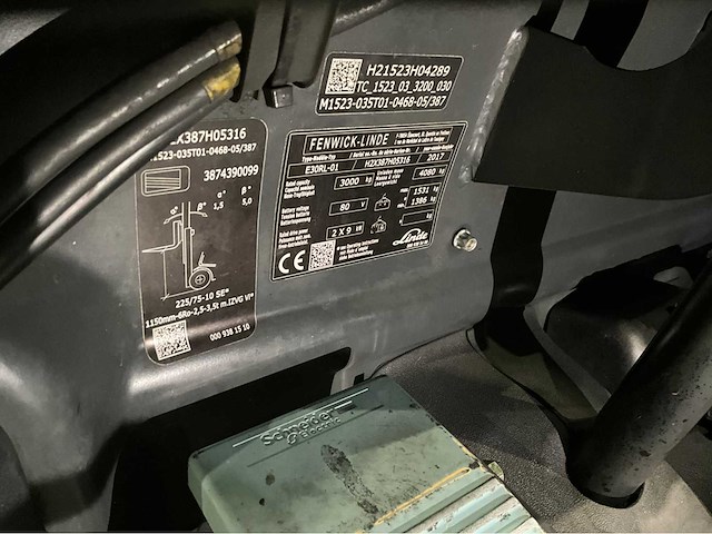 2017 linde e30l-01 3000kg lepelversteller vorkheftruck - afbeelding 13 van  20