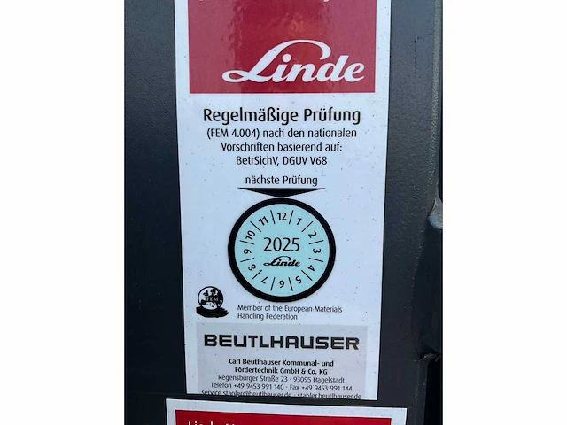 2017 linde e50hl 5000kg vorkheftruck bomvol met opties - afbeelding 7 van  25