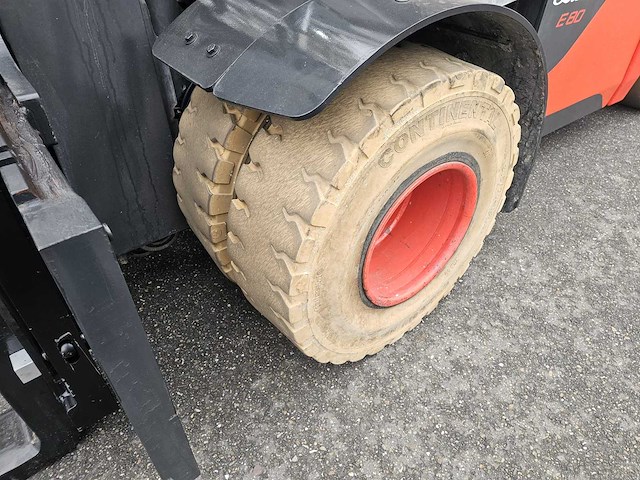 2017 linde e80-01/900 8000kg accu 2020 vorkheftruck - afbeelding 7 van  28