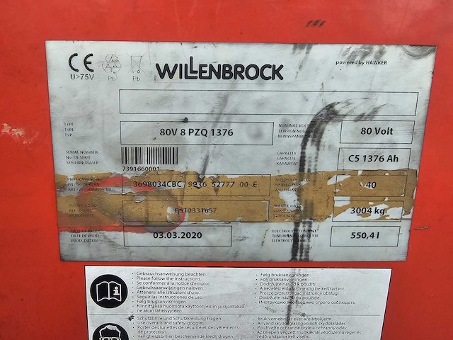 2017 linde e80-01/900 8000kg accu 2020 vorkheftruck - afbeelding 20 van  28