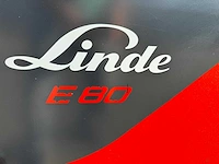 2017 linde e80-01/900 elektrische vorkheftruck 8000kg - afbeelding 7 van  23