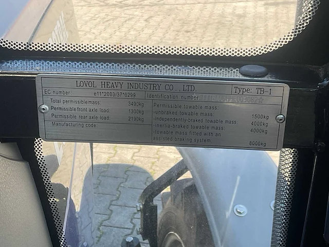 2017 lovol 504 tb-3 vierwielaangedreven landbouwtractor - afbeelding 15 van  22