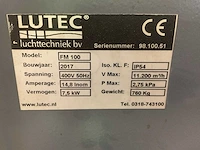2017 lutec fm 100 lasdamp afzuigfilter module - afbeelding 4 van  4