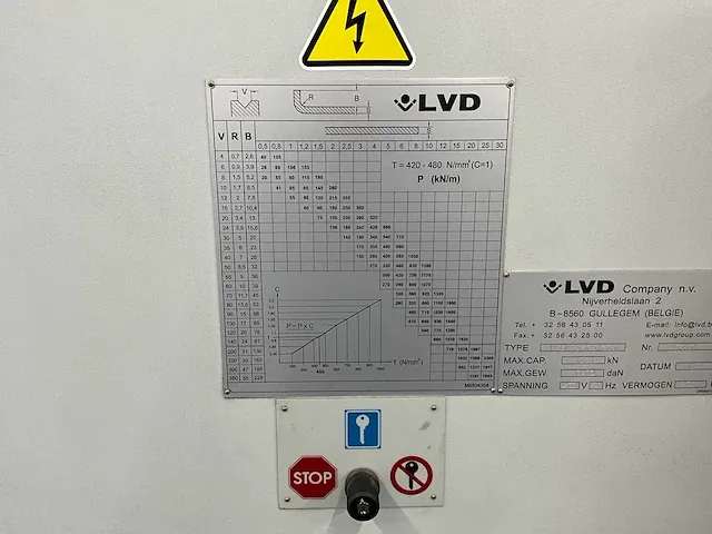 2017 lvd pped 165/30 cnc kantpers (c-466) - afbeelding 2 van  11
