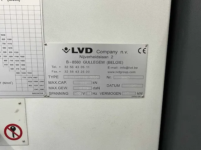 2017 lvd pped 165/30 cnc kantpers (c-466) - afbeelding 3 van  11