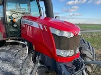 2017 massey ferguson 7718 dyna-vt vierwielaangedreven landbouwtractor met maaiarm - afbeelding 3 van  39