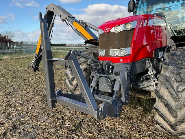 2017 massey ferguson 7718 dyna-vt vierwielaangedreven landbouwtractor met maaiarm - afbeelding 39 van  39