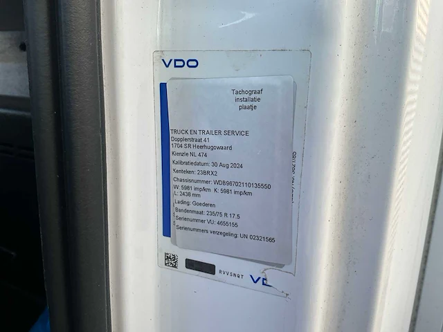 2017 mercedes-benz atego 818 vrachtwagen - afbeelding 15 van  33