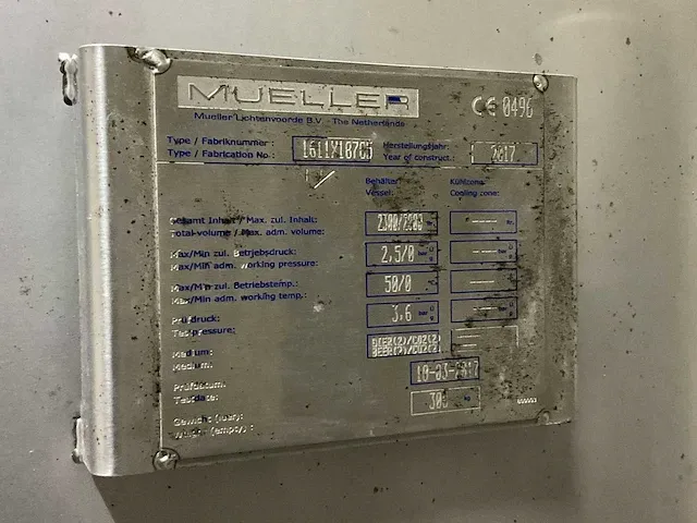 2017 mueller enkelwandige 20hl lager druktank - afbeelding 8 van  8