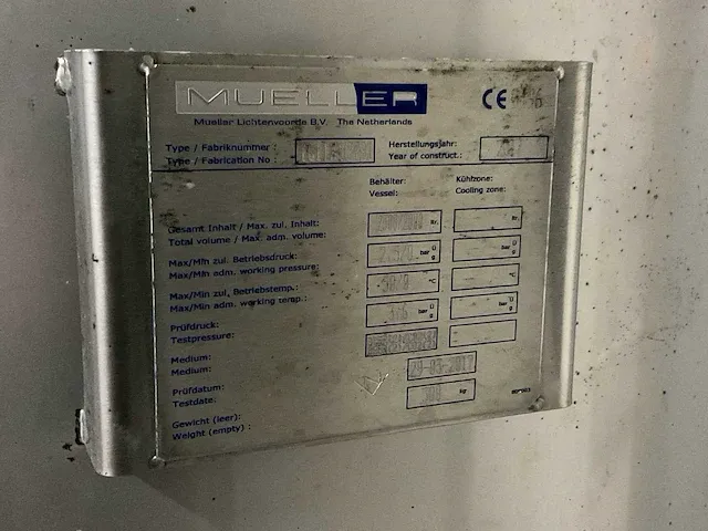 2017 mueller enkelwandige 20hl lager druktank - afbeelding 6 van  6