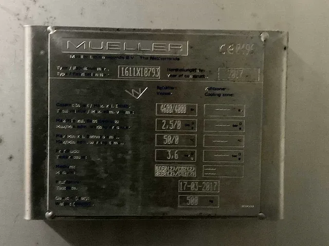 2017 mueller enkelwandige 40hl lager druktank - afbeelding 8 van  8