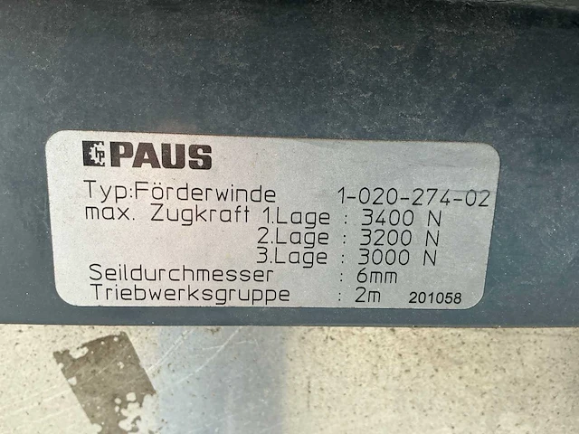 2017 paus förderwind / easy 18 wh ladderlift - afbeelding 9 van  18