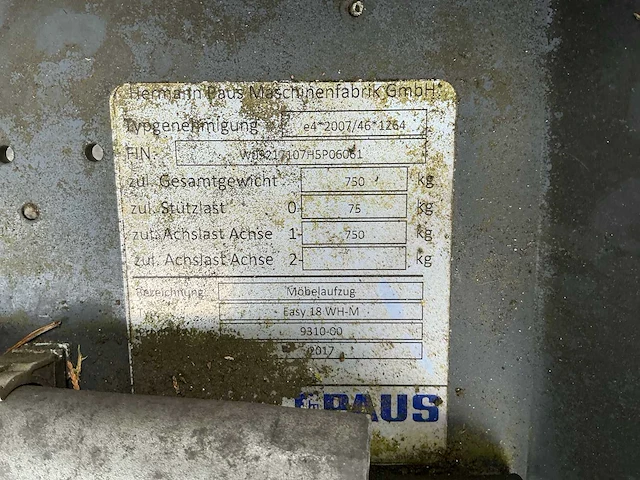 2017 paus förderwind / easy 18 wh ladderlift - afbeelding 10 van  18