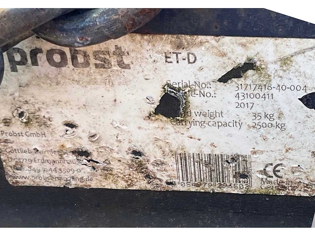 2017 probst sg80 mechanische blokkenklim - afbeelding 6 van  15
