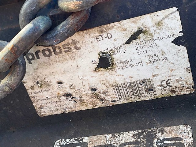 2017 probst sg80 mechanische blokkenklim - afbeelding 13 van  15