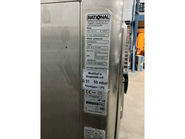 2017 rational scc we 61g propaan selfcooking center - afbeelding 6 van  11