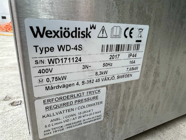 2017 rhima wd-4s korvenvaatwasmachine - afbeelding 5 van  5