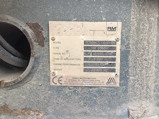 2017 rm compact crusher rm 80goie mobiele breker - afbeelding 4 van  16