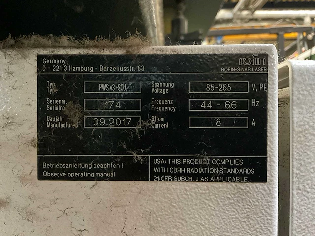 2017 rofin dc080 co2- laser lassysteem - afbeelding 9 van  61