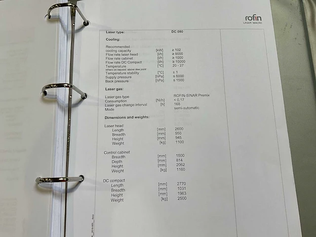 2017 rofin dc080 co2- laser lassysteem - afbeelding 43 van  61