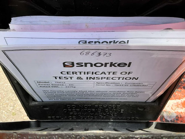 2017 snorkel tm 12 hoogwerker - afbeelding 6 van  15