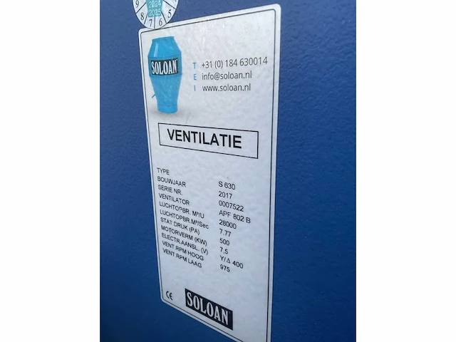 2017 soloan s630 afzuigventilator - afbeelding 6 van  7