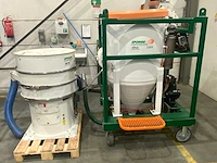 2017 sponge-jet 470sj straal installatie met sponge-jet 70e recycler